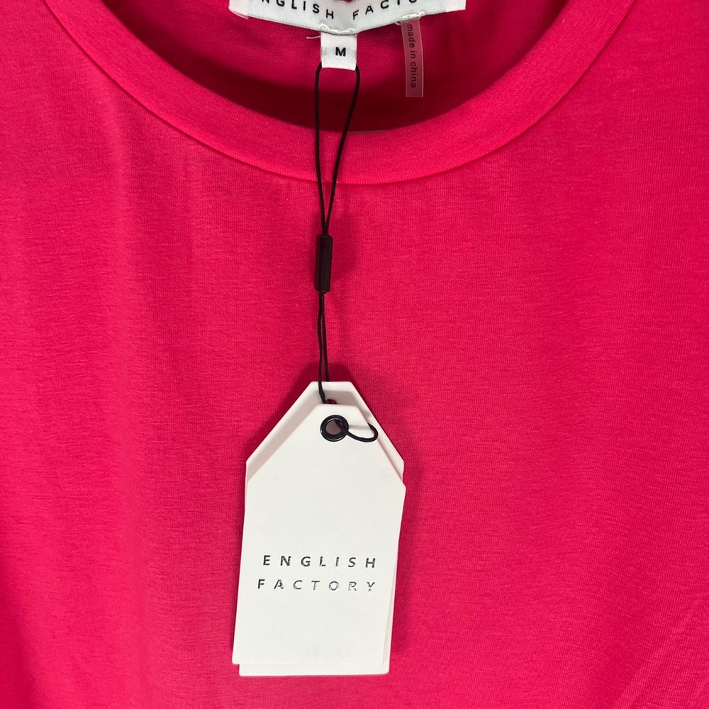 BNWT English Factory Ruffle top Size M - Picture 2 of 5